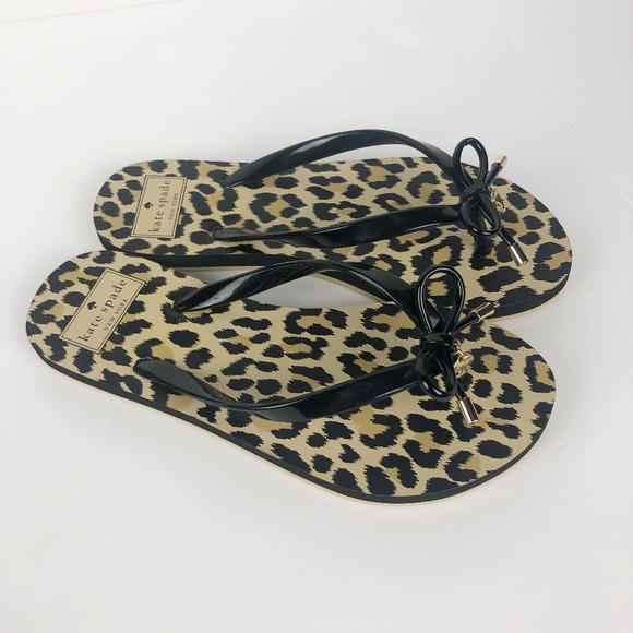 kate spade cheetah flip flops